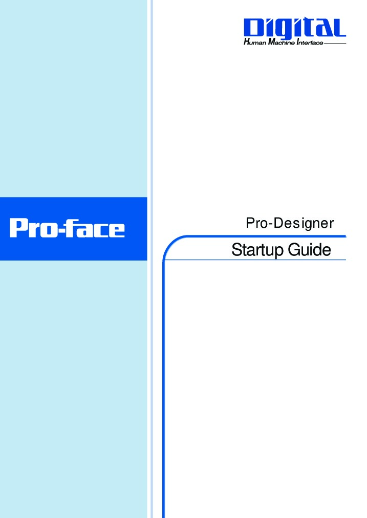 First Page Image of GP37W3-BG41-24V Pro-Designer Startup Guide.pdf